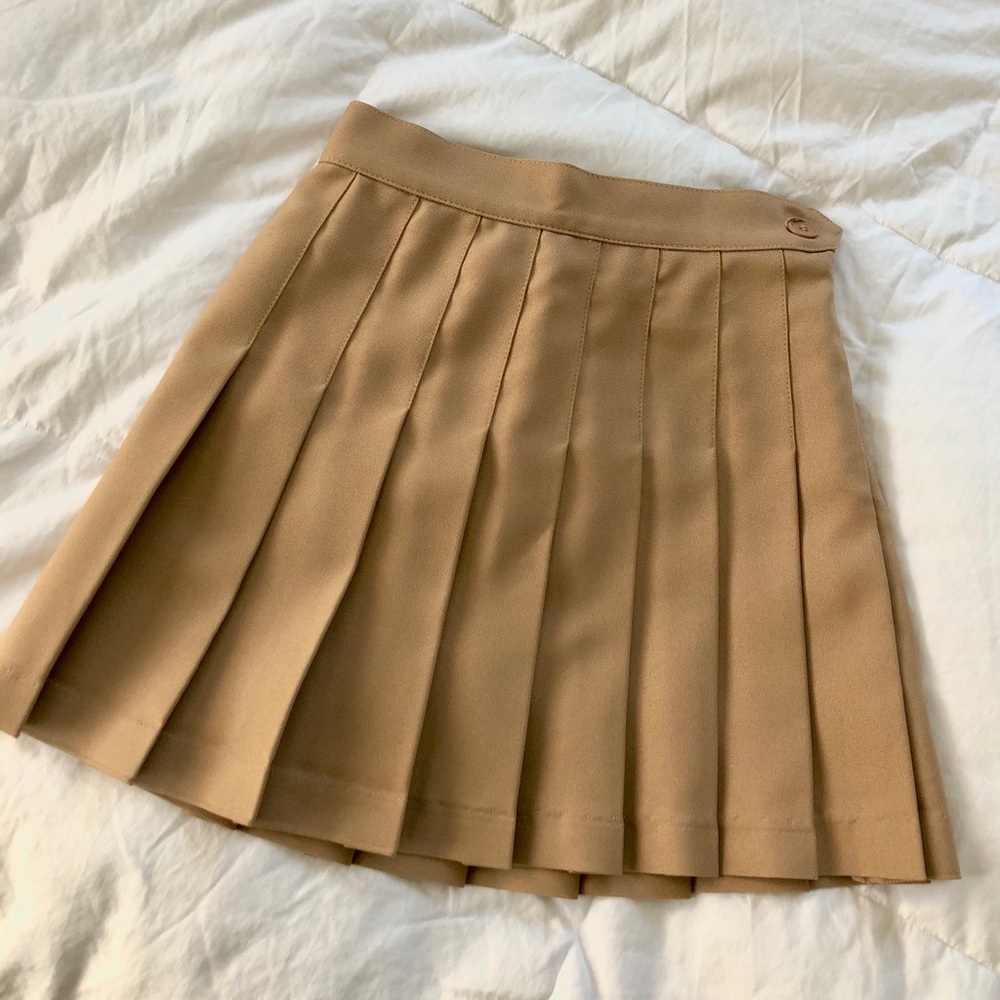 (BRAND NEW) American/LA Apparel Tan Tennis Skirt